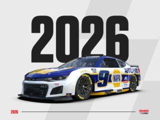 Chase Elliott will run this 2026 NAPA Auto Parts Chevy paint scheme in the NASCAR Cup Series | Images