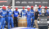Check out Larson's momentous Watkins Glen celebration!