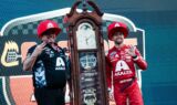 Scenes from Byron's victory at Martinsville