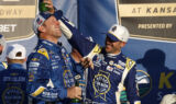 Check out the highlights as Chase Elliott roars back to score a NASCAR Round of 12 win at Kansas Speedway | Images