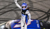 Larson wins Kansas in photo finish