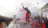 Bowman, No. 88 team celebrates commanding Fontana win
