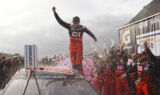 Bowman, No. 88 team celebrates commanding Fontana win