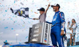 Winner takes all! Check out Larson's Cup championship celebration