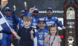 See Larson, family, No. 5 team celebrate around the clock