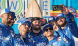 Photos: Inside Larson's victory celebration at Fontana