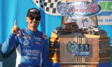 Photos: Inside Larson's victory celebration at Fontana