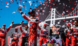 Larson wins Sonoma, scores hometown victory