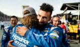 See Larson, family, No. 5 team celebrate around the clock