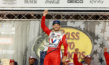 Look! Larson celebrates big win at Bristol
