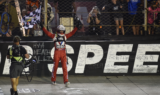 Look! Larson celebrates big win at Bristol